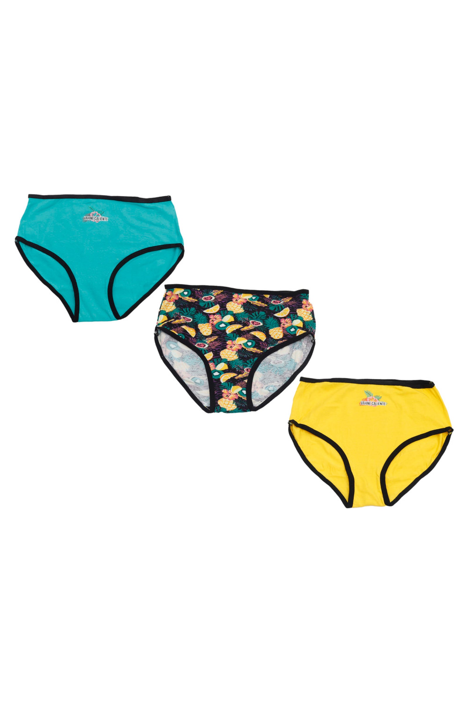 Pack of 3 Colored Brief Panties