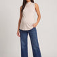 High Neck Sleeveless Top