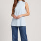 High Neck Sleeveless Top