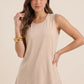 Sleeveless Crew Neck Top