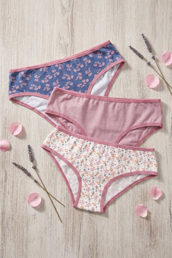 Pack of 3 Colored Bikini Panties
