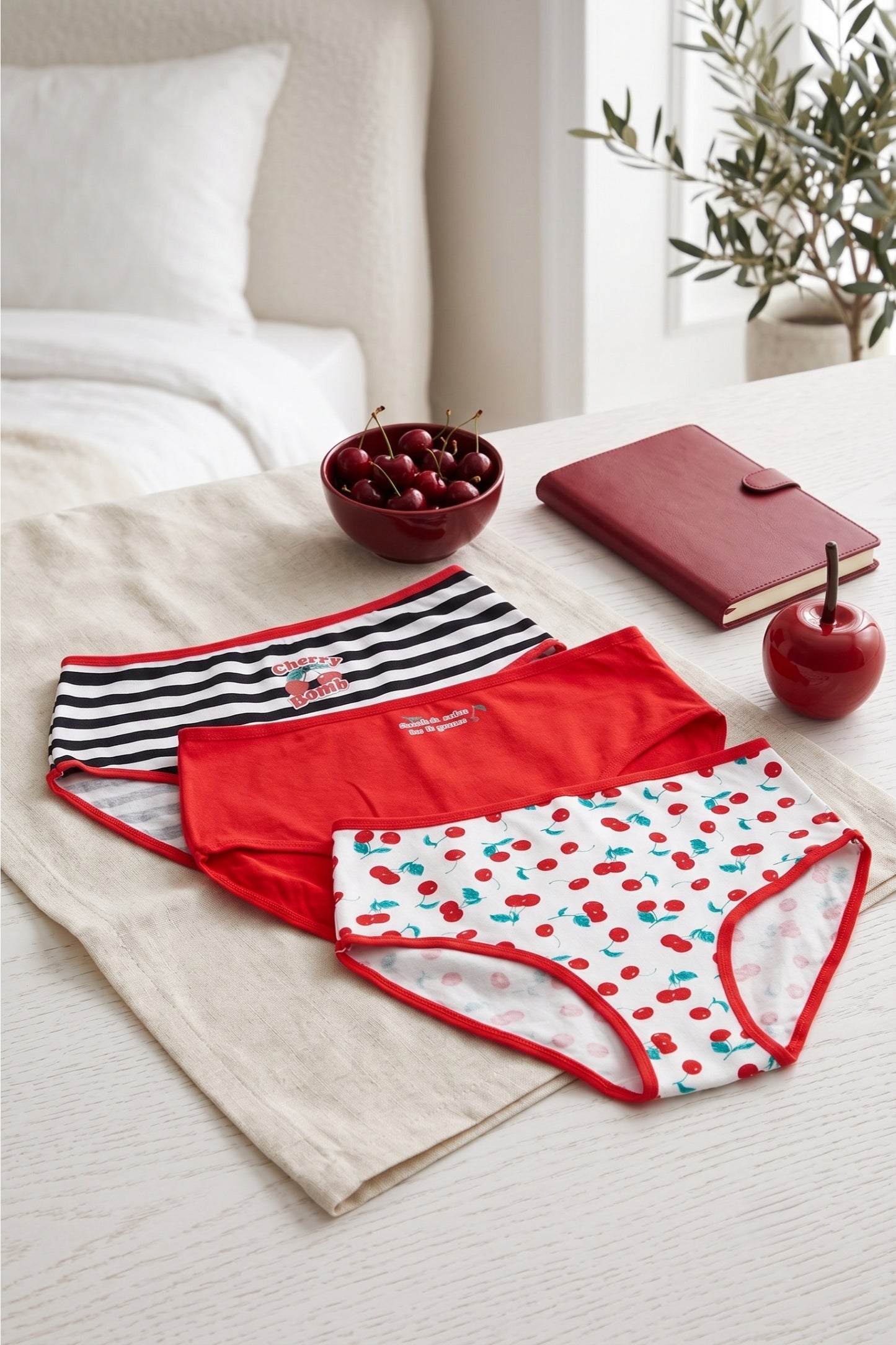 Pack of 3 Colored Brief Panties