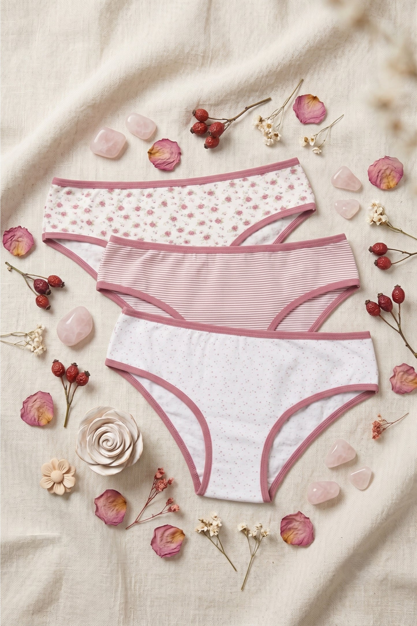 Pack of 3 Colored Bikini Panties
