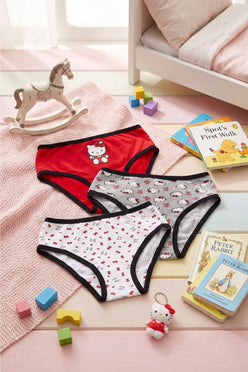 Pack of 3 Girly Brief Panties