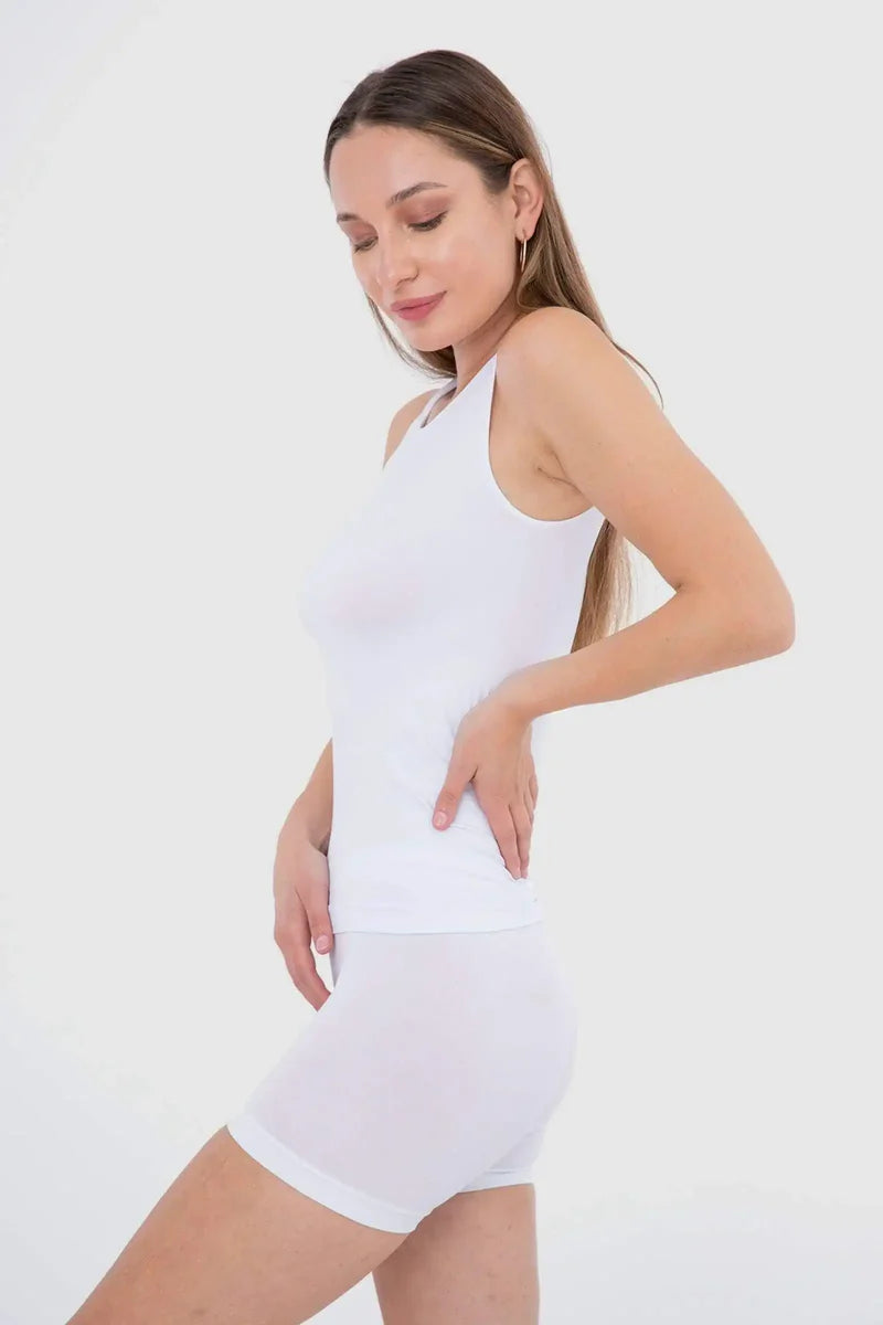 تانك توب برقبة دائرية واسعة