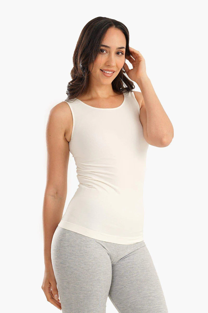 تانك توب برقبة دائرية واسعة