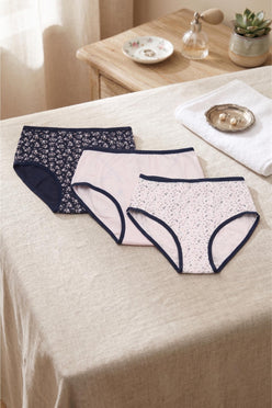 Pack of 3 Colored Brief Panties