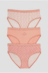 Pack of 3 Colored Brief Panties