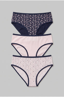 Pack of 3 Colored Brief Panties
