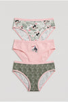 Pack of 3 Colored Brief Panties