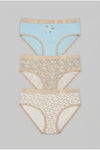 Pack of 3 Colored Brief Panties
