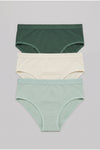 Pack of 3 Colored Brief Panties