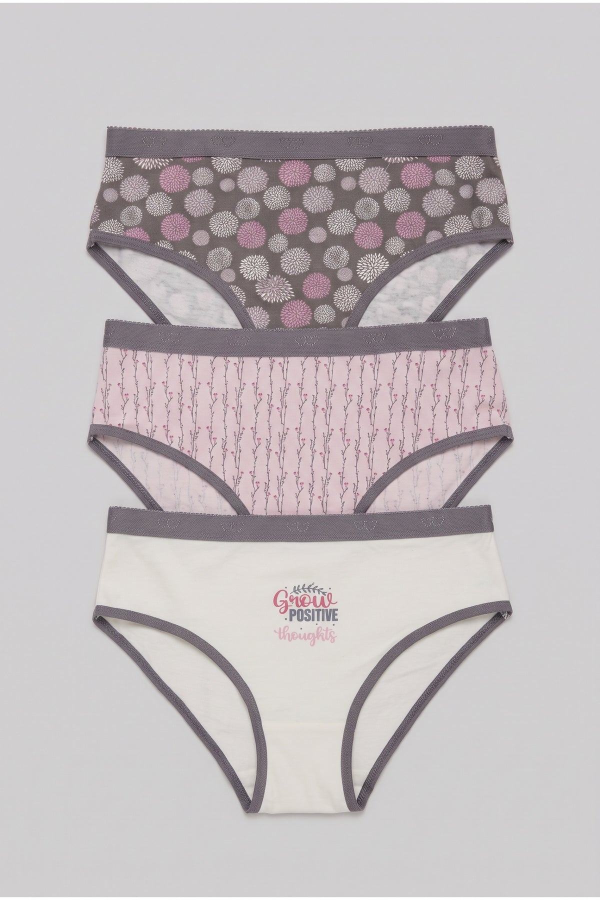 Pack of 3 Colored Brief Panties